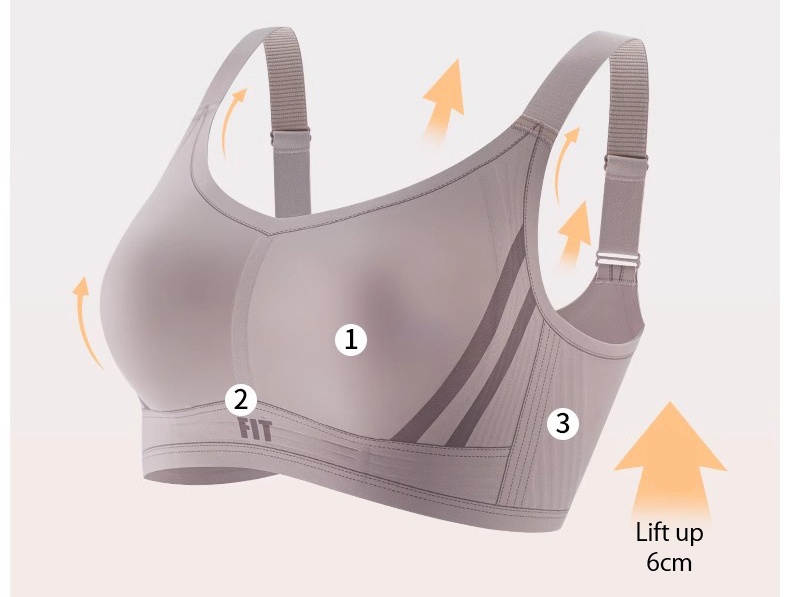 Sports Style Full Coverage Minimizer Bras Seamless Lift Up Breast VEIMIA