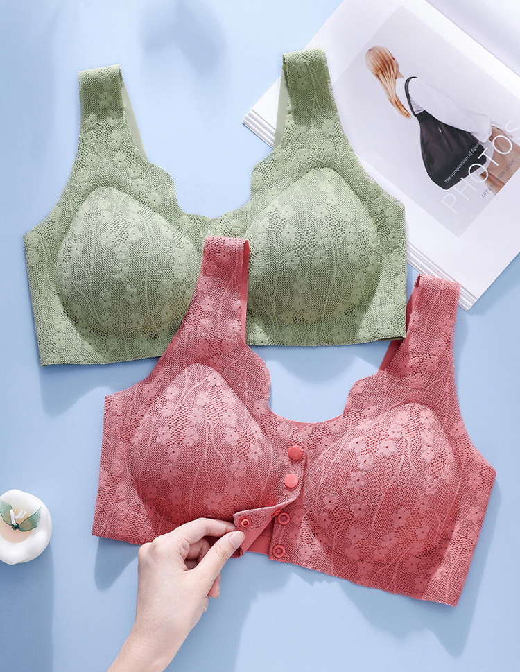 Front Open Buckles Anti-sagging Seamless Bras For Woman VEIMIA