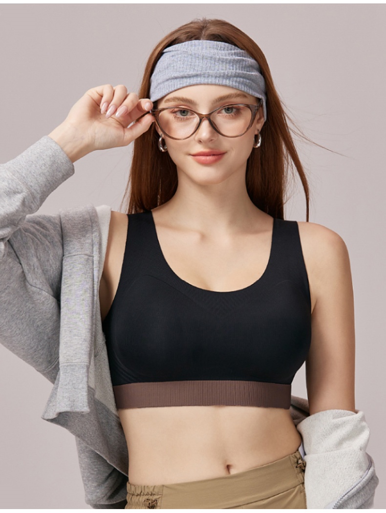 Best Shockproof Padded Sports Bras Tank Top Breathable Full Coverage Shape Breast VEIMIA