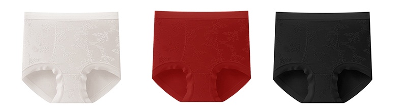 Always Fresh Seamless Jacquard High Waist Panties 3 Different Colors Veimia