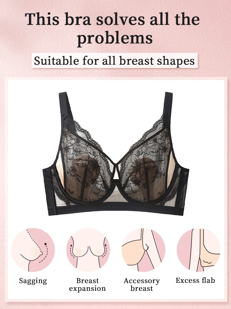 Floral Laces Bra Delicate & Grace, Airy Contouring Hold & Gentle Skin-friendly Feel VEIMIA