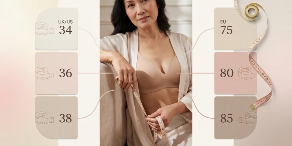 VEIMIA sister size comparison for 34B 32C 36C and 34D