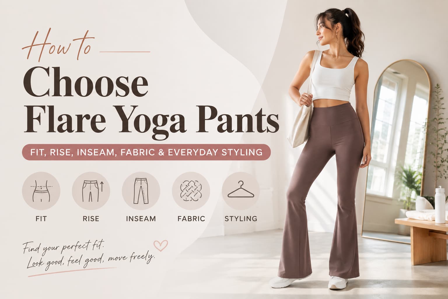 How to Choose Flare Yoga Pants: Fit, Rise, Inseam, Fabric & Everyday Styling