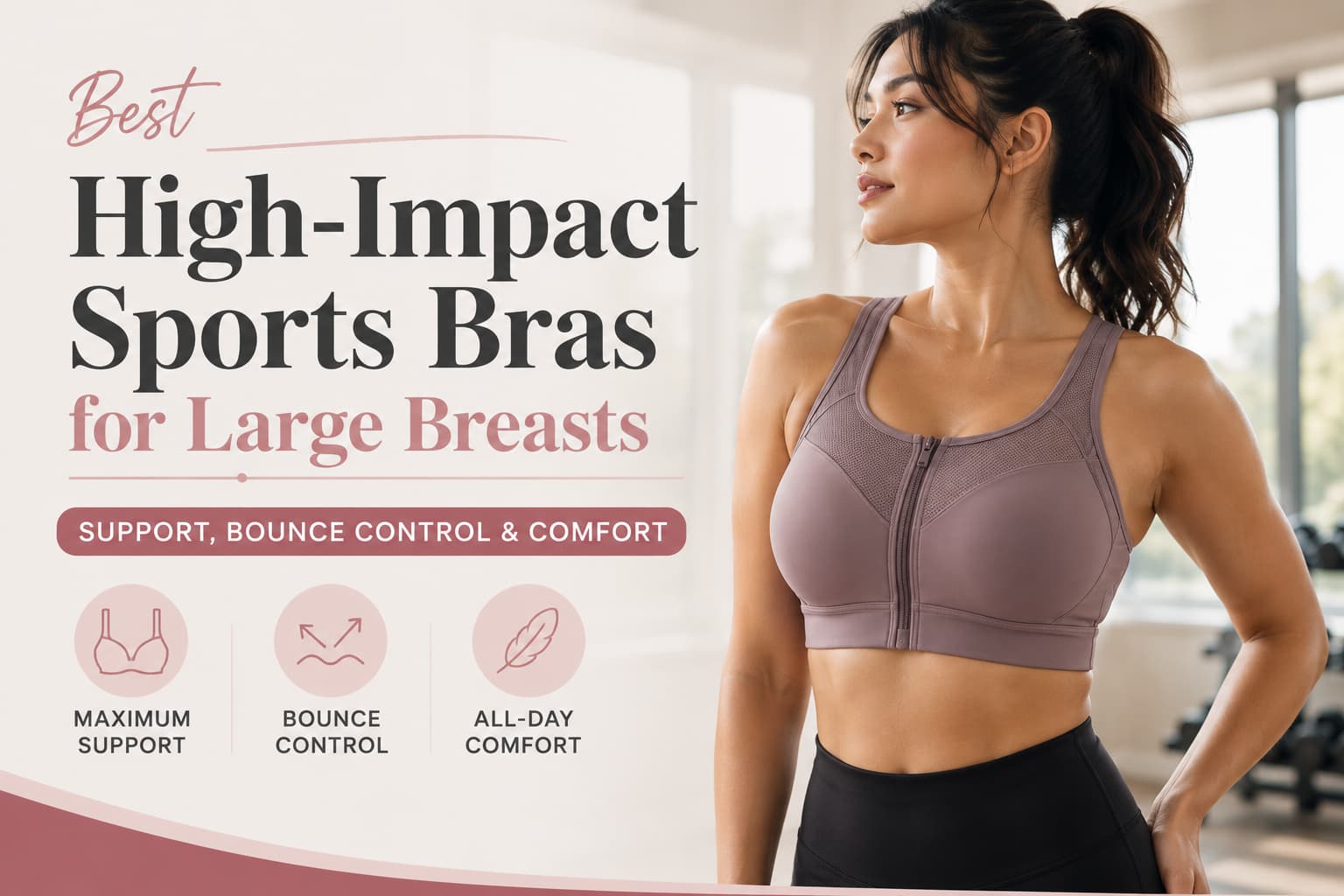 Best High-Impact Sports Bras for Large Breasts: Support, Bounce Control & Comfort