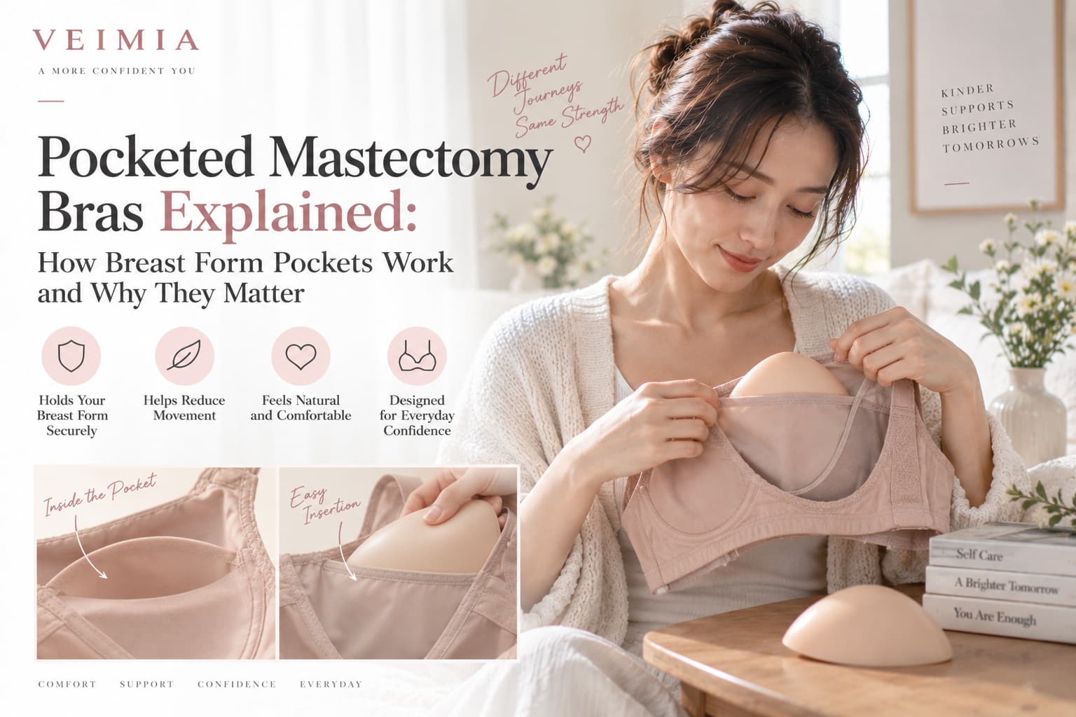 Pocketed Mastectomy Bras Explained: How Breast Form Pockets Work