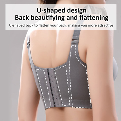 Glossy Seamless Deep V Large Size Push Up Bras Cover Armpit Fat VEIMIA