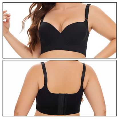 Seamless Deep V Push Up Bra Cover Armpit Fat For Heavy Breast VEIMIA