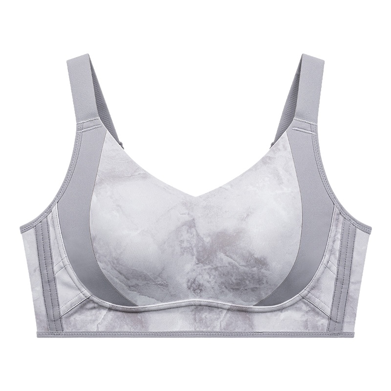 Gray Maximize Slimming, Minimize Unsteadiness Suppotive Minimizer Ink-wash Bra VEIMIA 
