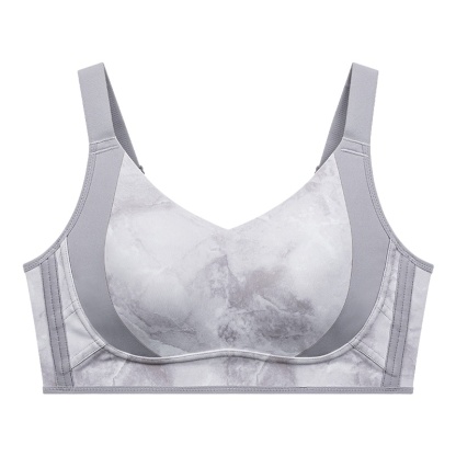 Gray Maximize Slimming, Minimize Unsteadiness Suppotive Minimizer Ink-wash Bra VEIMIA 