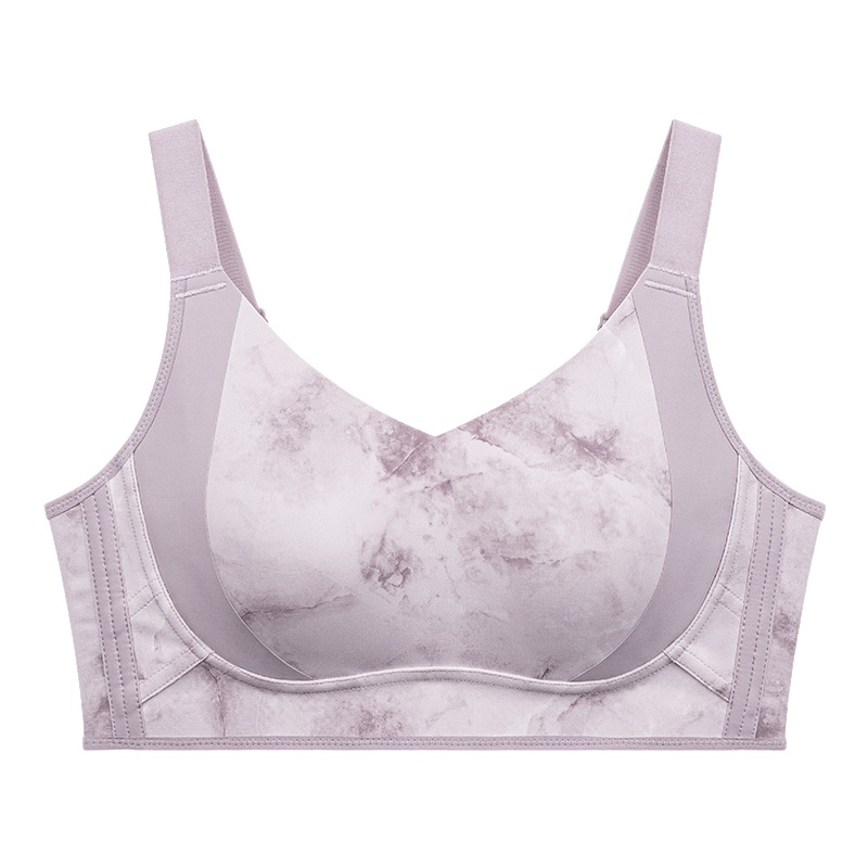 Pink Maximize Slimming, Minimize Unsteadiness Suppotive Minimizer Ink-wash Bra VEIMIA 