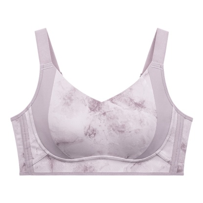 Pink Maximize Slimming, Minimize Unsteadiness Suppotive Minimizer Ink-wash Bra VEIMIA 