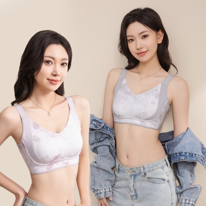 Real Photos of Maximize Slimming, Minimize Unsteadiness Suppotive Minimizer Ink-washed Bra VEIMIA 