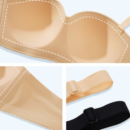 VEIMIA Fuller Bust, Firmer Hold, Never Slip Even Jumping Strapless Bra For Large Breasts