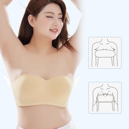 VEIMIA Fuller Bust, Firmer Hold, Never Slip Even Jumping Strapless Bra For Large Breasts