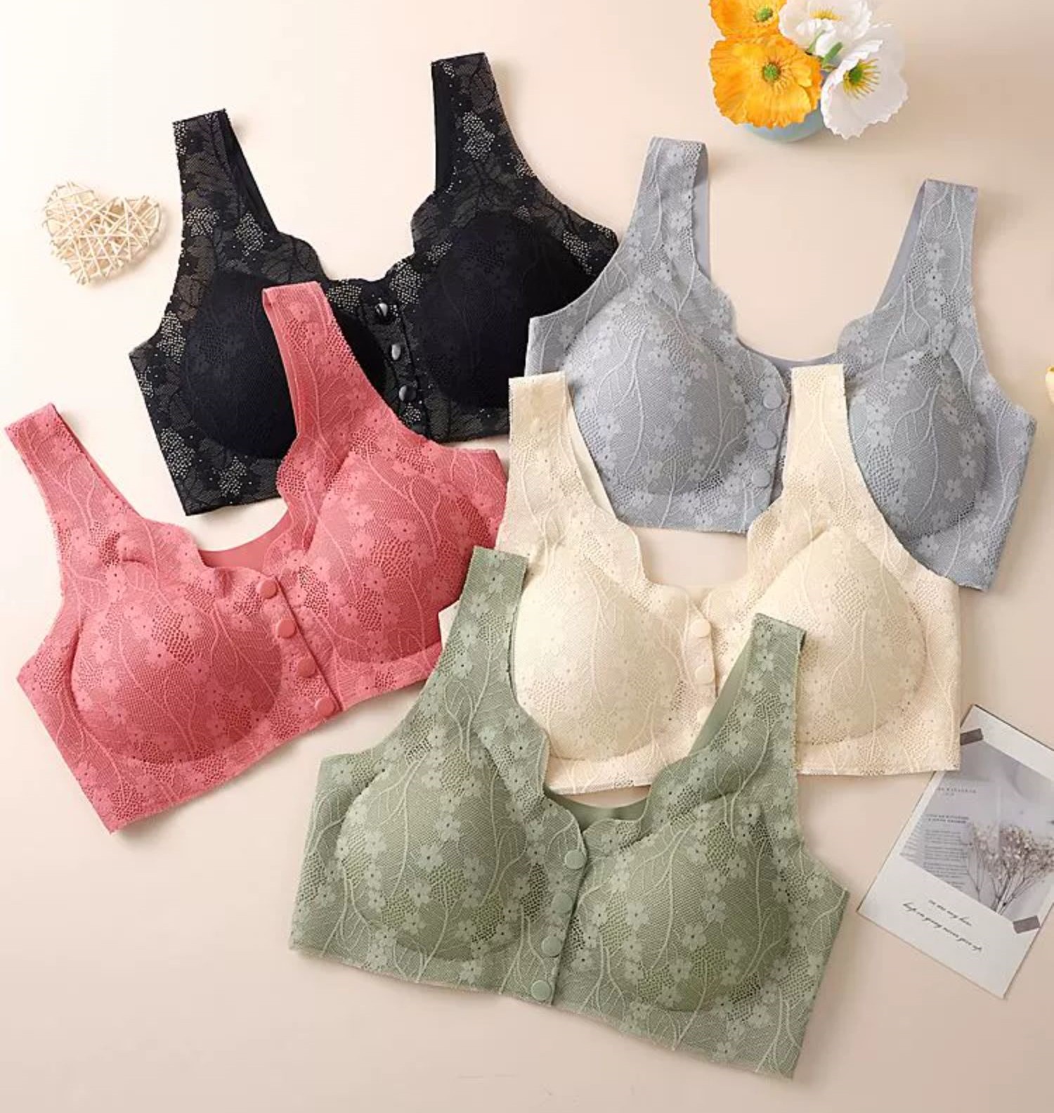 Front Closure Anti-sagging Seamless Bra Woman VEIMIA
