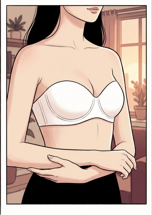 VEIMIA Anti-slip Strapless Bra - 24 Hours Comfortable Strong Stability & No Tightness Feeling With Reinforced Back Strap