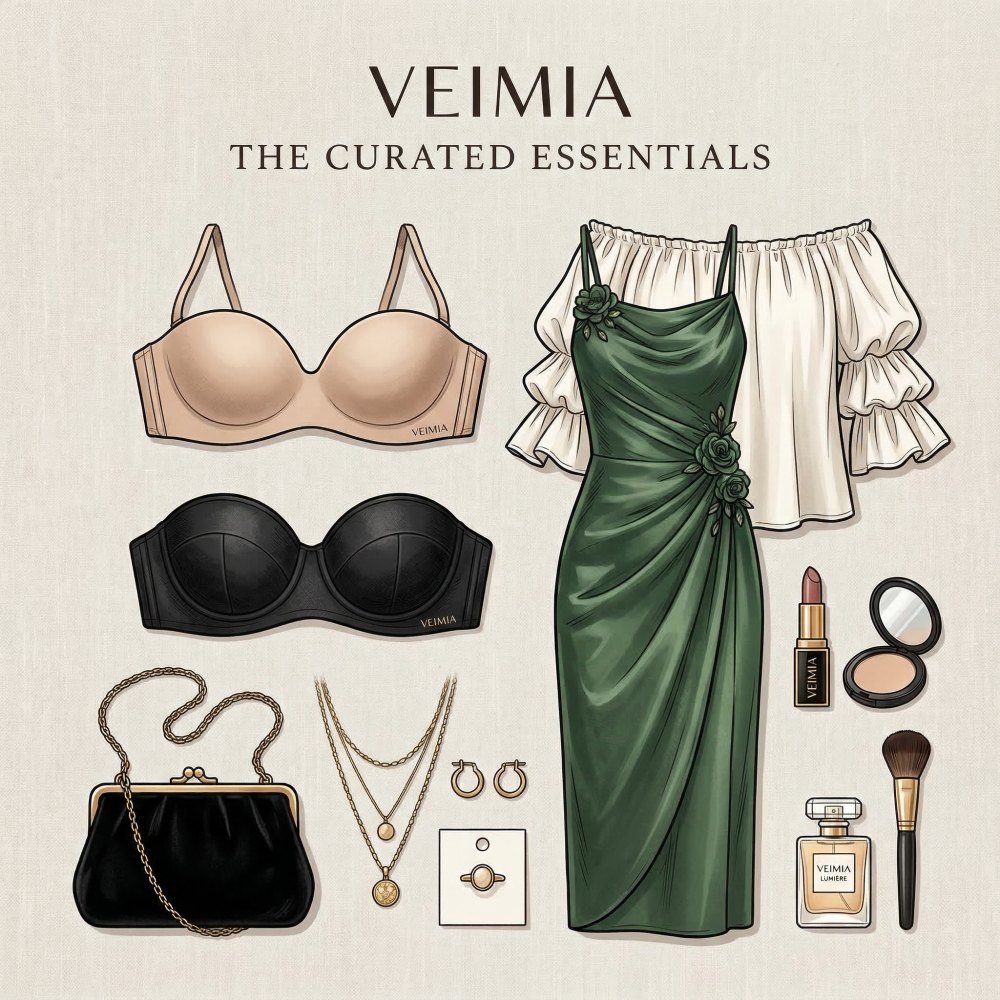 VEIMIA strapless bra styling essentials for weddings Raya and off-shoulder looks