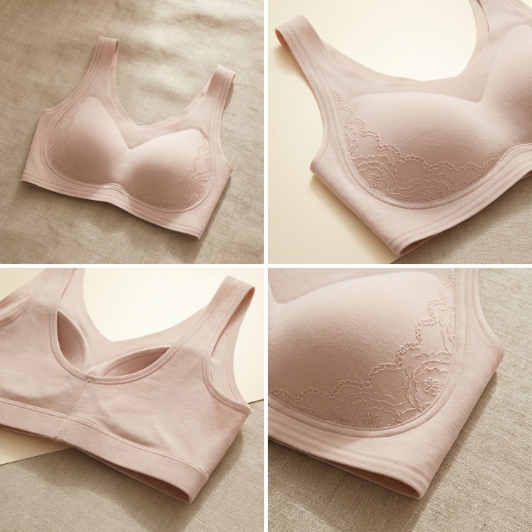 VEIMIA Nighttime Sleep Bra 24H All-day Wearable, Antibacterial Cups With Breast Enhancement At Night