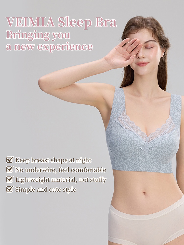 Unrestricted Sleep Bra 24-hour Skin-like Feels, Nighttime Shape Hold & Airflow Soft Fabric VEIMIA