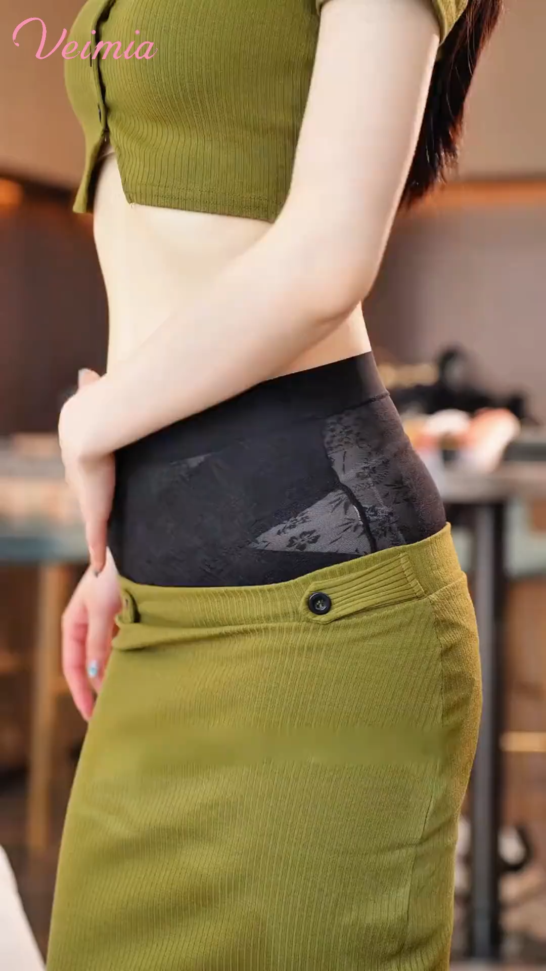VEIMIA 3-7 Pack Seamless High Waist Panties X-band Light Tummy Control With Breathable & Antibacterial Ice Silk Fabric