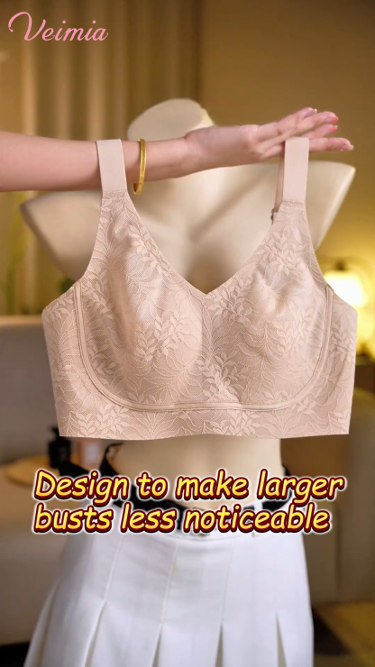 VEIMIA Refined Minimizer Bra Invisible Seamless Fit, Sculpted Lift & Complete Chest Wrap