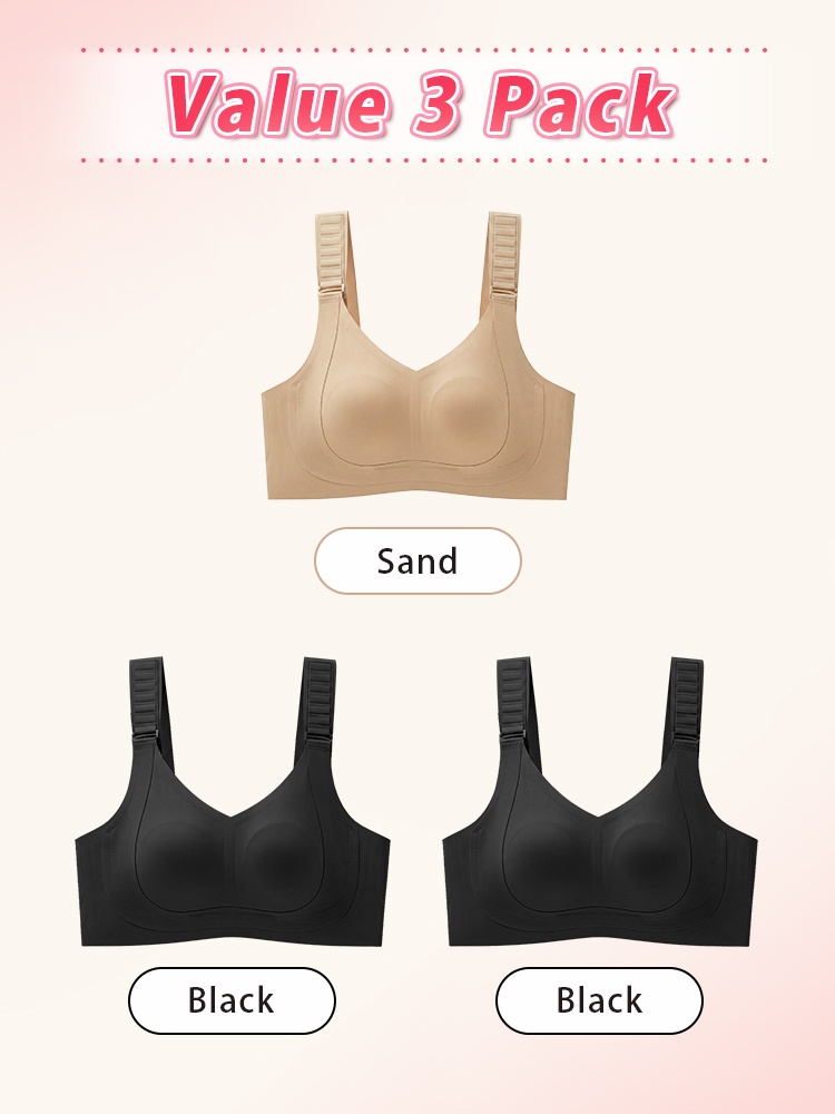 Adjustable Anti-sagging Bras 7-stage Adjustable Shoulder Buckles & Minimizing Shape For Fuller Busts VEIMIA