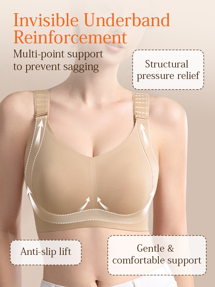 Adjustable Anti-sagging Bras 7-stage Adjustable Shoulders Buckle & Minimizing Fits For Fuller Bust VEIMIA