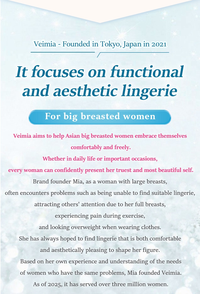 Adorable Plus Size Bra Cute Designs With Ultra-light Lace & Anti-bumping Pads, Naturally Minimize The Breasts VEIMIA