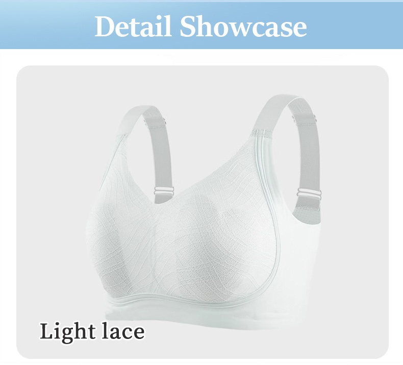 Adorable Plus Size Bras Cute Designs With Ultra-light Lace & Anti-bumping Pads, Naturally Minimize The Breasts VEIMIA