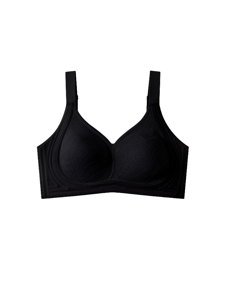 Adorable Plus Size Bra Cute Design With Ultra-light Laces & Anti-bumping Pad, Naturally Minimizes The Breasts VEIMIA
