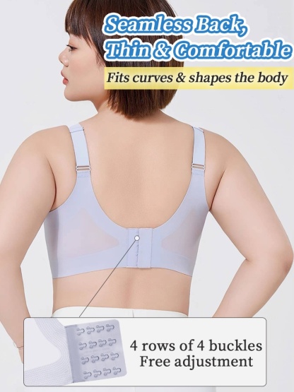 Adorable Plus Size Bras Cute Design With Ultra-light Lace & Anti-bumping Pad, Naturally Minimizes The Breasts VEIMIA