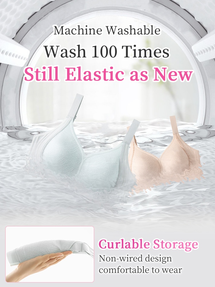 Adorable Plus Size Bra Cute Designs With Ultra-light Laces & Anti-bumping Pad, Naturally Minimize The Breasts VEIMIA
