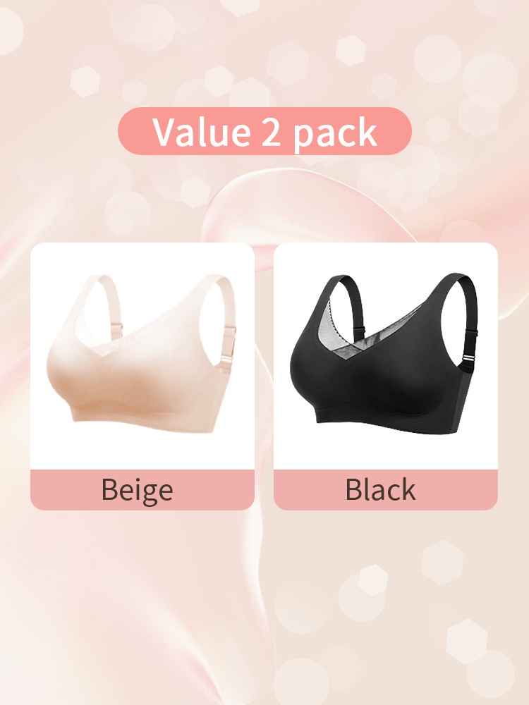 All-day Comforts Mastectomy Bra Ultra Soft Non-shifts Breast Prosthesis Designs, Seamless Fit For Daily Wear VEIMIA
