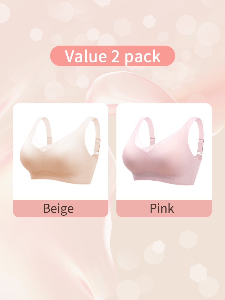 All-day Comforts Mastectomy Bras Ultra Soft Non-shifts Breast Prosthesis Design, Seamless Fit For Daily Wears VEIMIA