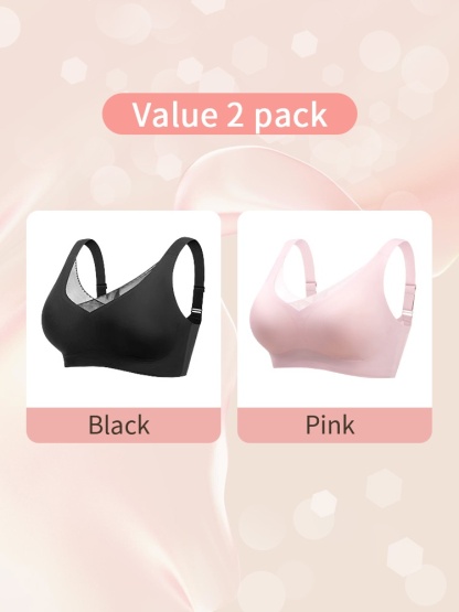 All-day Comfort Mastectomy Bras Ultra Soft Non-shift Breast Prosthesis Design, Seamless Fits For Daily Wears VEIMIA