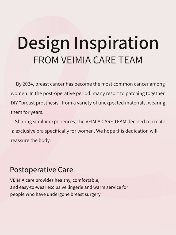 All-day Comfort Mastectomy Bra Ultra Soft Non-shifts Breast Prosthesis Designs, Seamless Fits For Daily Wear VEIMIA