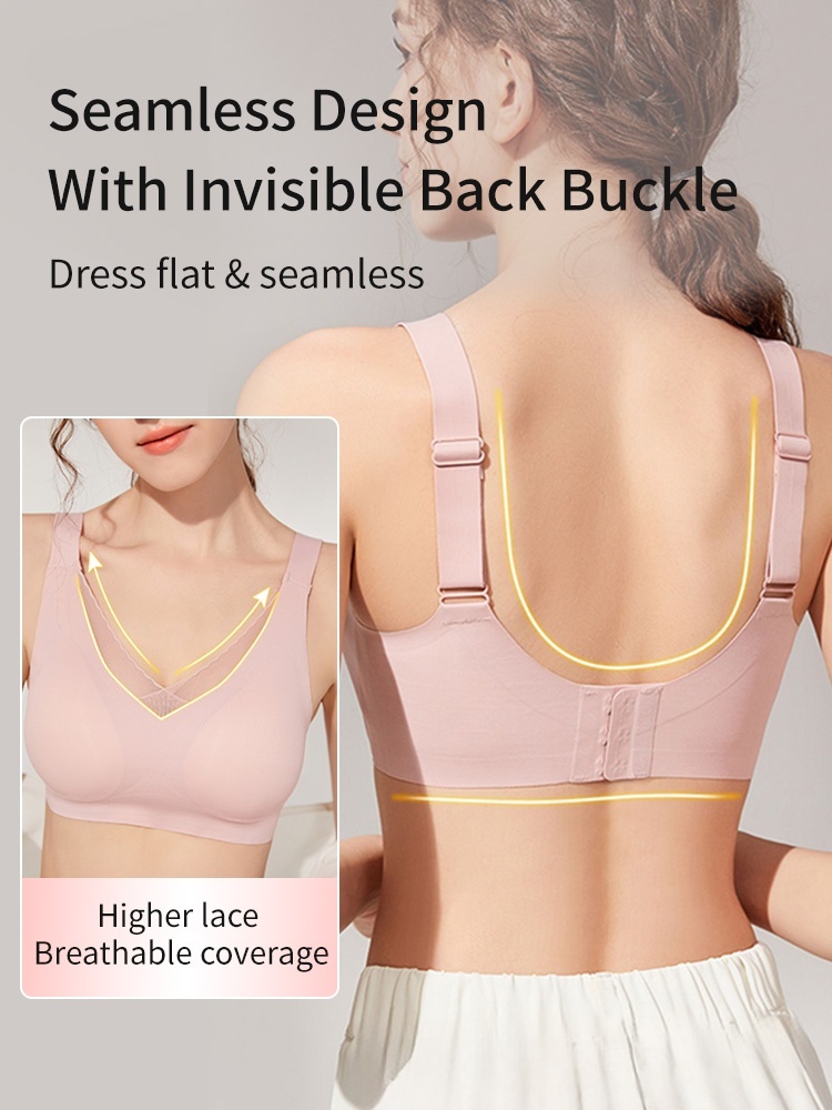 All-day Comforts Mastectomy Bra Ultra Soft Non-shift Breast Prosthesis Designs, Seamless Fits For Daily Wear VEIMIA