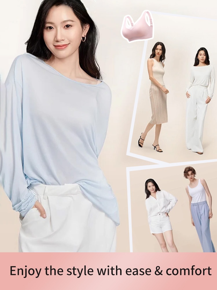 All-day Comfort Mastectomy Bra Ultra Soft Non-shifts Breast Prosthesis Design, Seamless Fit For Daily Wears VEIMIA