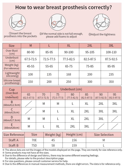All-day Comfort Mastectomy Bra Ultra Soft Non-shift Breast Prosthesis Design, Seamless Fits For Daily Wears VEIMIA