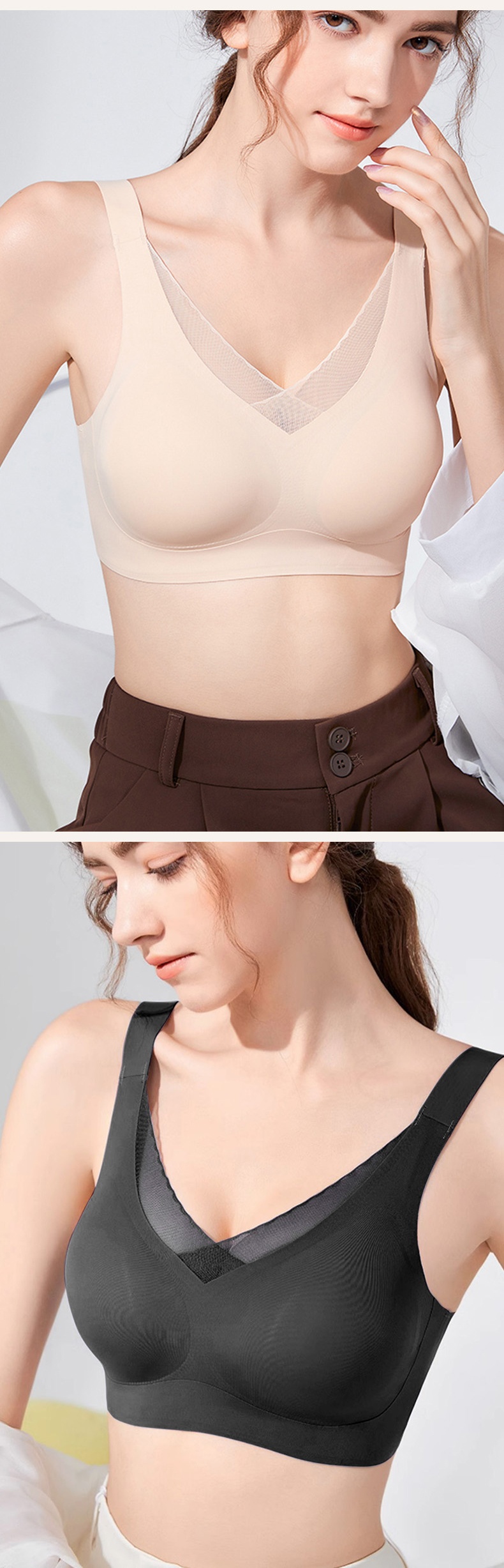 All-day Comfort Mastectomy Bras Ultra Soft Non-shift Breast Prosthesis Designs, Seamless Fit For Daily Wears VEIMIA