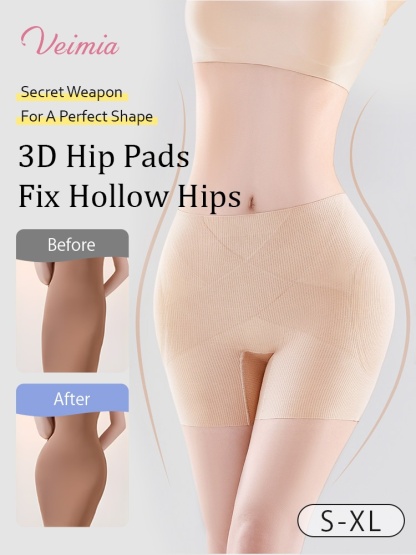 All-purpose Butt-lifting Shapewear Shorts With 3D Hip Pads & X-shaped Waistband Shaping, Breathable & Multi-functional Wear VEIMIA