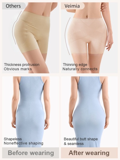 All-purpose Butt-lifting Shapewear Short With 3D Hip Pad & X-shaped Waistband Shaping, Breathable & Multi-functional Wears VEIMIA