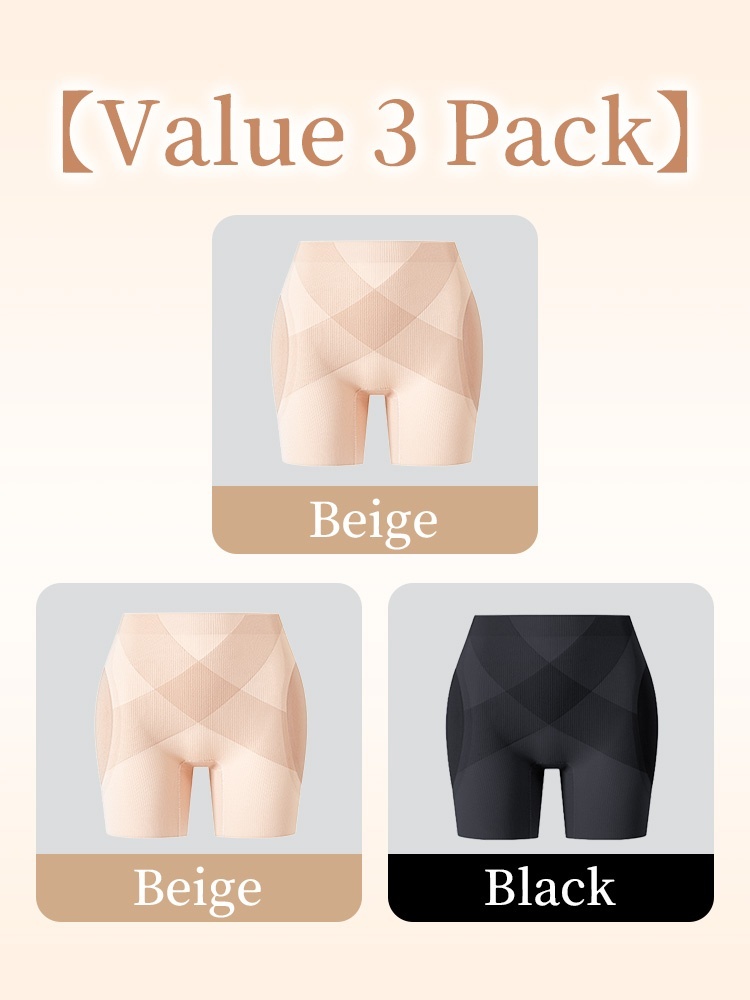 All-purpose Butt-lifting Shapewear Shorts With 3D Hip Pad & X-shaped Waistband Shaper, Breathable & Multi-functional Wearing VEIMIA