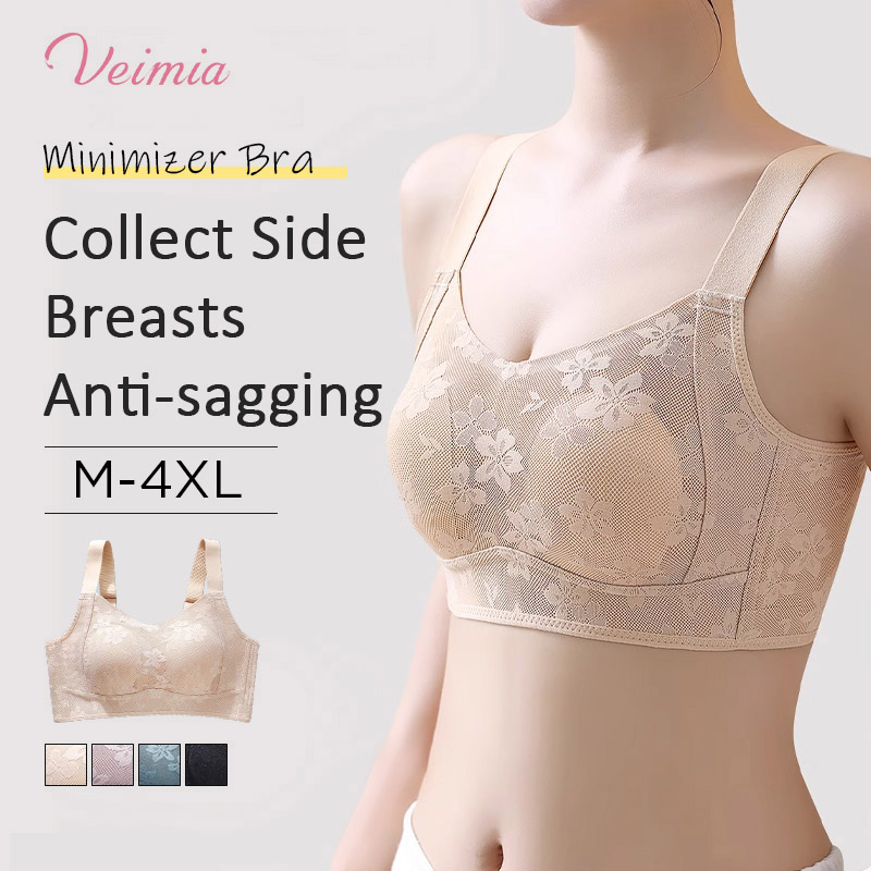 High Support Full Coverage Anti-sagging Bra Back Slimming VEIMIA