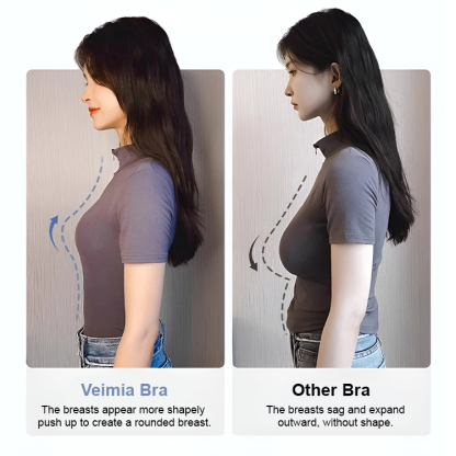 VEIMIA Best Fashionable Wireless Push Up Bra Support For Anti-sagging And Gathering