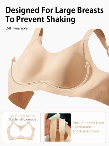 Anti-wobbling Minimizer Bras 360° Gel Strips Supports, Anti-sagging Lifting For Natural Breasts Shapes VEIMIA