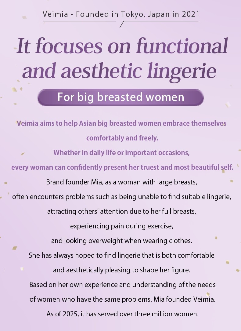 Anti-wobbling Minimizers Bra 360° Gel Strip Supports, Anti-sagging Lifting For Natural Breast Shapes VEIMIA