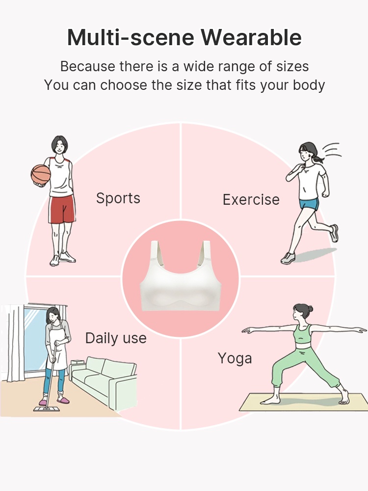 Anti-wobbling Seamless Bra Full Coverage Support, Smooth Seamless Fit & Minimizing Results VEIMIA