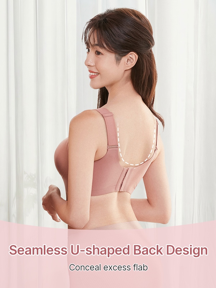 Anti-wobbling Seamless Bra Full Coverage Support, Smooth Seamless Fit & Minimizing Look VEIMIA