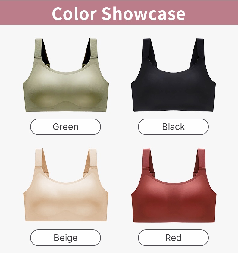 Anti-wobbling Seamless Bras Full Coverage Support, Smooth Seamless Fit & Minimizing Effects VEIMIA